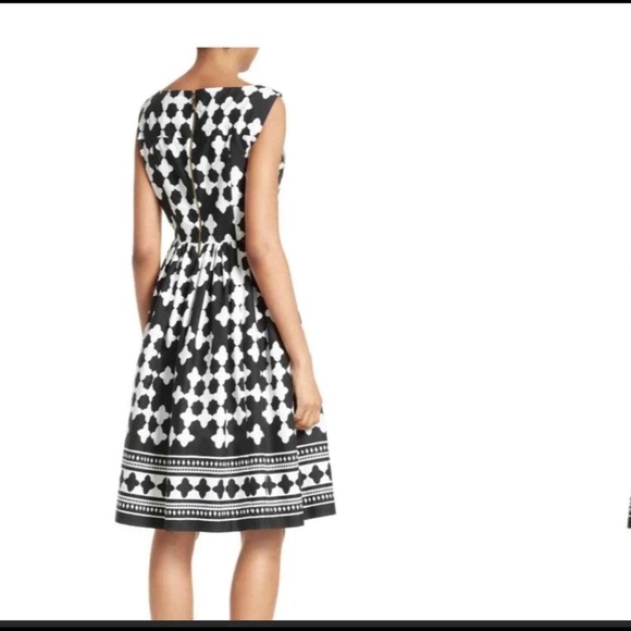 Kate Spade Black and White Patterned Dress - Picture 3 of 4